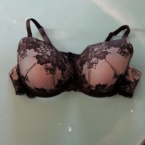 Torrid Elegant Black Lace Bra 46 D